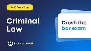 Criminal Law- Bar Exam Prep Show