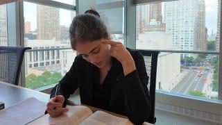 study vlog: cursando direito em ny ~ dia inteiro de aulas, estudos biblioteca, como leio os casos