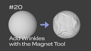 Cinema 4D Quick Tip #20 - Add Wrinkles with the Magnet Tool