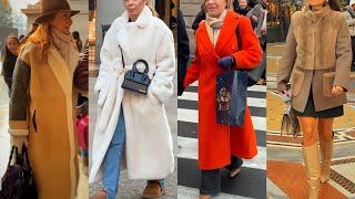 MILAN DECEMBER 2024 STREET STYLE | THE NEW COLLECTIONS OF WINTER FASHION | TRENDY OUTFITS TO SHOP