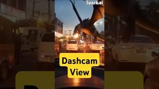 Dragon Attack Caught on Dashcam! | Realistic VFX Short #Shorts #DragonAttack #VFX #CGI #Dashcam