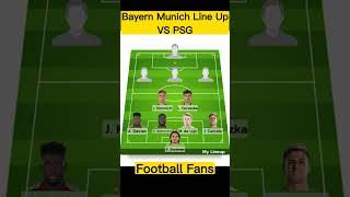 Bayern Munich Line Up Prediction VS PSG#bayernmunich #championsleague #cancelo