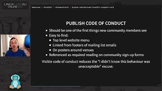 "Implementing Diverse and Inclusive Codes of Conduct" - Matthew Cengia (LCA 2021 Online)