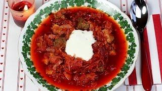 BORSCHTSCH - osteuropäische Suppe mit Rote Bete und Weißkohl