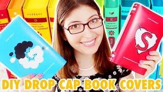 DIY Penguin Drop Cap Book Covers | @karenkavett