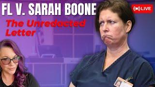 LIVE | FL v. Sarah Boone - She wants the last word. Her letter to the court.