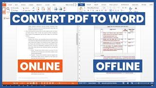 Tutorial Convert / Mengubah PDF ke Word dengan cepat