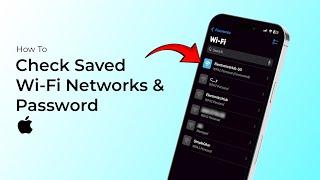 How To Check Saved Wi Fi Networks & Password on iPhone?