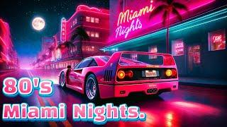 Miami Retro Drive | 80's Synthwave and Lofi Beats | Nostalgic Nights