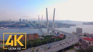 4K Walking Tour with City Sounds - Trip to Vladivostok, Russia