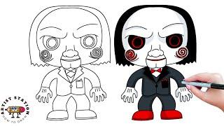 How To Draw Jigsaw  | Saw | Billy The Puppet