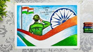 Independence Day Drawing, 15 August Drawing, 76th Independence Day Chart Drawing