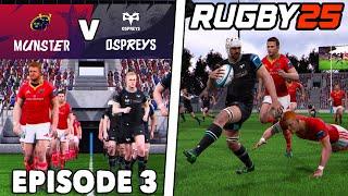 Bizarre Refereeing Decisions! | Rugby 25 URC Episode 3 - OSPREYS vs MUNSTER - Gameplay & Commentary