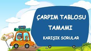 ÇARPIM TABLOSU | Karışık Çarpım Tablosu | Çarpım Tablosu Tamamı