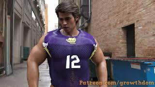 American Football Player Muscle Growth Transformation