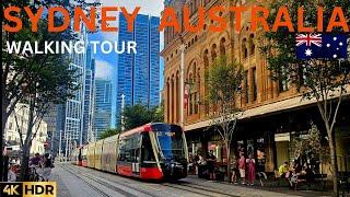 Sydney Australia Virtual Walking Tour - City Central Afternoon Walk | 4K HDR