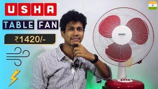  Usha Mist Air Icy 400 mm 3 Blade Table Fan | Unboxing, Review Price | Best Table Fan @DekhReview