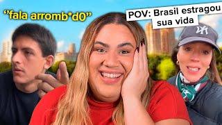 ESSES GRINGOS estão CHOCADOS com BRASIL 