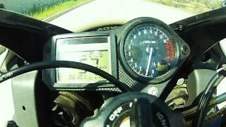 Stock 2001 CBR 600 f4i Top Speed Run