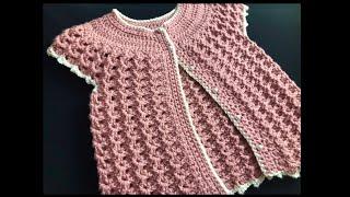 Chaleco para niñas a crochet o ganchillo paso a paso, Crochet for Baby