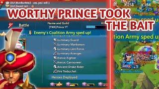 Worthy Prince Gets Capped on 3131 IQ Bait. Lords Mobile.