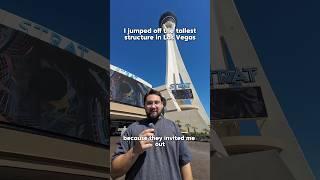 Jumping off the TALLEST structure in Vegas  #lasvegas #vegas #thestrat #travel