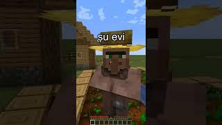 Köylüler ile bir gün! Minecraft #shorts