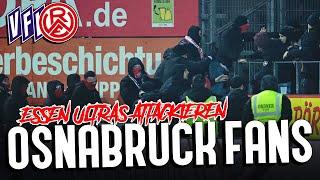 RWE-Ultras stürmen den Innenraum und attackieren VFL-Fans! (Osnabrück vs. Essen)