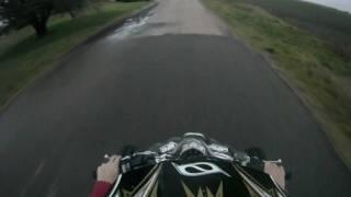 hd go pro hero helmet cam riding my quad!