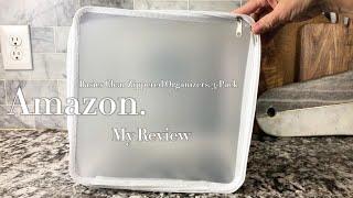 Amazon Basics Clear Zippered Organizers, 3-Pack | Review