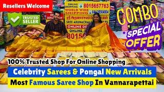 ️ Latest Pongal New Arrivals | Sree Arunachalam Textiles Vannarapettai | Priya Just Know Fashion