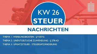 Steuernachrichten - Update 26/2020 - Kostenlos & schnell informiert!