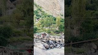 Dangerous suspension Bridge #gilgitpakistan #northpakistan #pakistanifood #pakistanivlogger