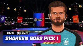  SHAHEEN AFRIDI Becomes Pick 1 Of The BBL Draft | #BBL15