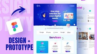 How to Create Full Page Website design & Animation in Figma 2025 | Figma Tutorial #figma #prototype