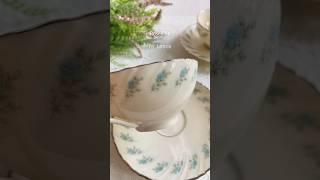 레녹스 로즈데일 앤틱잔 Rosedale by Lenox cup and saucer 앤틱 빈티지 커피잔 찻잔 홍차잔 | 미묘한피크닉