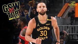 Golden State Warriors Full Game Highlights vs Raptors | March 20, 2025 | FreeDawkins