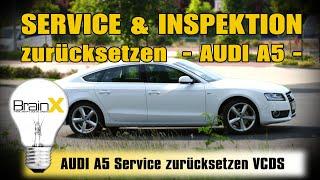 AUDI A5 Service und Inspektion zurücksetzen mit VCDS