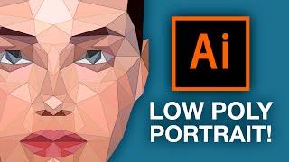 Illustrator Tutorial: Low Poly Portrait!