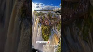 Waterfall Argentina Brazil #shorts #pawankapadia #brazil #argentina