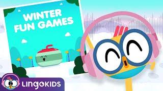 Slide, Glide, and Explore WINTER SPORTS!  Stories for Kids | Lingokids Podcast