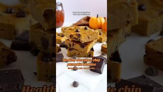 Healthy pumpkin Blondies #easyrecipe #glutenfree #pumpkinrecipes #fallrecipe #allergyfree