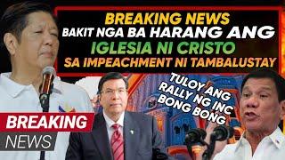 HETO NA MARCOS JR IGLESIA HAHARANGIN ANG IMPEACHMENT NI TAMBALUSTAY BAKIT NGA BA?