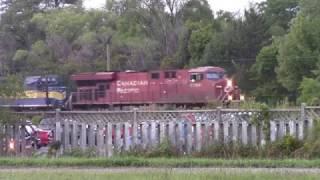 CP 240 in Windsor, ON. with DM&E 6366 Trailing (CPWindsorsub Vault)