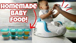 HOW I MAKE MY OWN BABY FOOD! | HOMEMADE BABY PUREES | VLOGMAS 2019 DAY 5