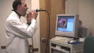 Dr Adam Pearl demo of laryngeal strobe