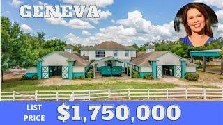 GENEVA HOME FOR SALE! | Luxury Equestrian Training Facility, Horse Barns, Riding Arena