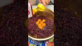 육회 1.2kg 때려넣은 #육회비빔면 / yukhoe Bibimmyeon