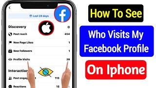 How To See Who Visited My Facebook Profile On Iphone (Update 2023) ||