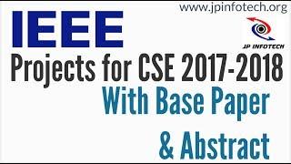 ieee projects for cse 2017 with base paper and abstract